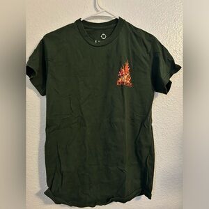 Empyre dark green mushroom shirt